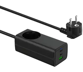 Trx AK-CH-21 / Ladegerät / GaN / USB-A + 2x USB-C / PD 5-20V / 65W / Quick Charge 3.0