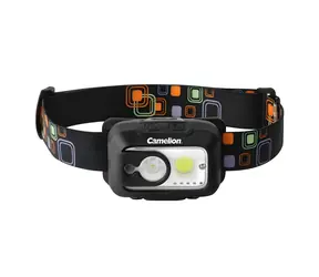 Camelion LED-Stirnlampe 9W / Stirnlampe / 480 lm / wiederaufladbar / Bewegungssensor