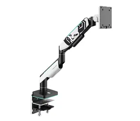 Diablo X-Arm weiß-schwarz / Monitorarm / Bis zu 49 Zoll / RGB / VESA 100x100 mm / Tragkraft 20 kg