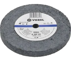 Vorel Schleifscheibe 150x12,7x16 mm / Schleifscheibe / grob / für Tischschleifmaschine