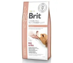 Brit Veterinary Diet Renal / Alleinfuttermittel für Hunde / Tierärztliche Diät / Getreidefrei / 12 kg