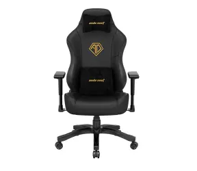Anda Seat Phantom 3 L schwarz-gold / Gaming-Stuhl / PVC-Kunstleder / Belastbarkeit 120 kg