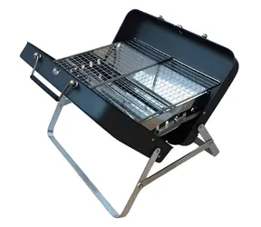 UG Grill X18 schwarz / Holzkohlegrill / Koffergrill / tragbar / faltbar
