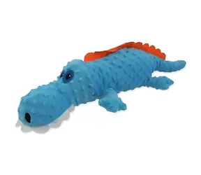 Dschungelkrokodil-Plüschtier für Hunde, blau / 60 cm
