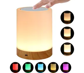 Techly Lampe weiß / Tischlampe / Kabellos / RGB / Touch-Steuerung