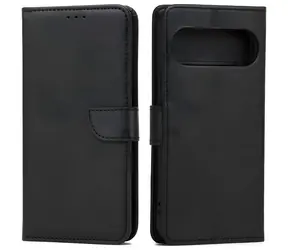 Marv Wallet Case für Google Pixel 11, schwarz / Hülle / Brieftasche mit Kartenfach / Öko-Leder
