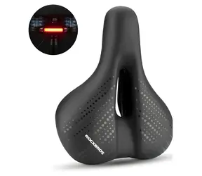Rockbros 38218916002 schwarz / Fahrradsattel mit Taschenlampe / MTB