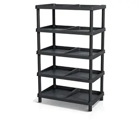 Prosperplast TASSY RACK schwarz / Schuhregal / Kunststoff / 77,2 x 29,6 cm