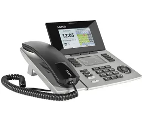 AGFEO ST 56 SENSORfon Silber / Systemtelefon / Farbdisplay / 10 Funktionstasten / DHSG / Bluetooth