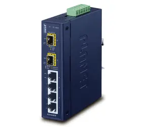 Planet IGS-620TF / Industrie-Switch / 4X 10/100/1000 RJ-45 / 2x 100M/1G/2.5G SFP / -40 bis 75°C