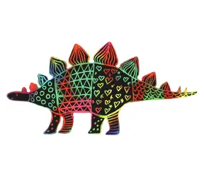 TEDDIES Rubbelbild Regenbogen Dinosaurier