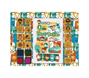 JIRI MODELS Harry Potter Stempelset / 14+4 Stück / Schaumstoffstempel und Stempelkissen / 3+