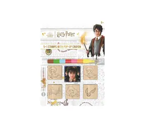 JIRI MODELS Harry Potter Stempel / 5+1 Stück / Wachssiegel in 7 Farben / Holzstempel und Stempelkissen