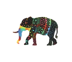 TEDDIES Rubbelbilder Regenbogen-Tiere / 8 Stück / 14-15 cm / ab 3 Jahren