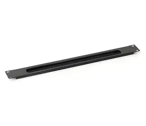 Triton 19"-Blindplatte mit Borsten / Blindplatte / Durchsteckmontage / 1 HE
