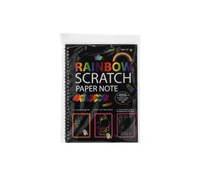 TEDDIES Rubbel-Notizbuch Regenbogen / 10 Blatt / 20 x 26 cm / ab 3 Jahren