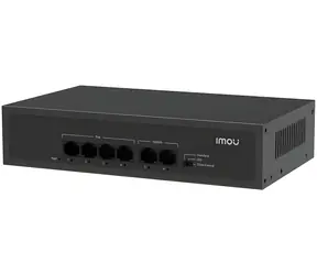 Imou SF106P schwarz / Switch / 4X 10/100 Mbit/s PoE / 2x 10/100 Mbit/s Uplink / PoE 802.3 AF/ at / 1,2 Gbit/s