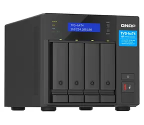 QNAP TVS-h474-i3-8G / NAS / Intel Core i3-12100 / 8 GB RAM / 4X SATA / 2x M.2 NVMe / 2x 2,5 GbE / HDMI