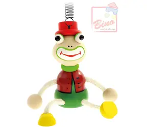 Bino Federfrosch / Holz / 12 cm / ab 3 Jahren