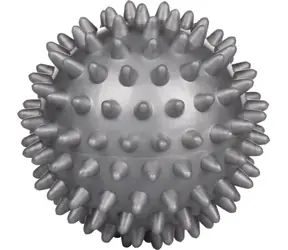 Merco Massageball Igel grau hart / Massagehilfe / Durchmesser 7,5 cm
