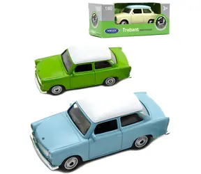 Welly Trabant Modellauto / 1:60 / Freilaufend / Metall / Farbmix / 7 cm / ab 3 Jahren