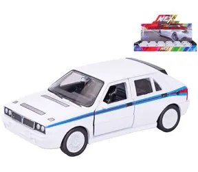 Welly Auto Lancia Delta HF Martini weiß / Metall und Kunststoff / Rückwärtsgang / 11,5 cm / ab 3 Jahren