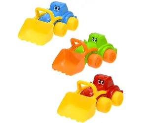 Traktor mit Lader und Augen / Farbmix / 26 x 13,5 x 10 cm / ab 12 Monaten