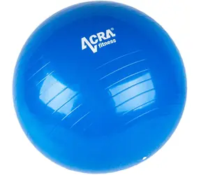 Acra Gymnastikball 55 cm blau / Belastbarkeit 150 kg / Für eine Körpergröße von 150-185 cm