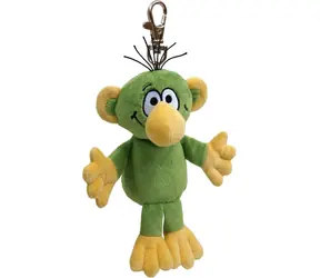 Mährische Zentralrohrkiste mit Karabinerhaken / Plüsch-Schlüsselanhänger / 15 cm
