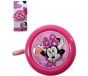 VOLARE Minnie Mouse Fahrradklingel, rosa / Durchmesser 5,5 cm / Metall und Kunststoff / Für Kinder ab 3 Jahren