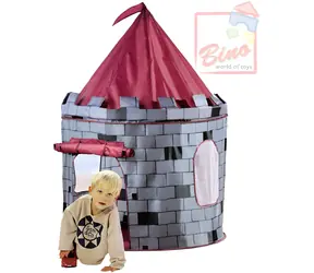 Bino Kinderzelt Burg / Kinderzelt / 105 x 105 x 125 cm / Textil / ab 3 Jahren