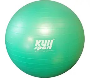 Kubisport Ball grün 75 cm / Gymnastikball / Belastbarkeit 150 kg / Höhe 170-185 cm