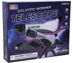 Wiky Kinder-Astronomisches Teleskop / Teleskop / Vergrößerung 20x/30x/40x / Drehbare Linse / Stativ und Wechselobjektive