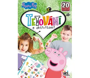 JIRI MODELS Tattoo-Buch Peppa Pig / 20 Tattoos / Aktivitäten / 18x26 cm / ab 3 Jahren