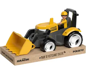 EFKO MultiGO Spielzeugtraktor Gelb mit Pflugschar / ab 3 Jahren