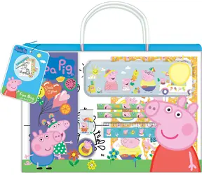 JIRI MODELS Peppa Pig Federmäppchen / Kreativset / Metall-Federmäppchen / Aufkleber und Zubehör