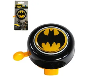 VOLARE Batman Fahrradklingel schwarz / Durchmesser 5,5 cm / Metall und Kunststoff / Für Kinder ab 3 Jahren
