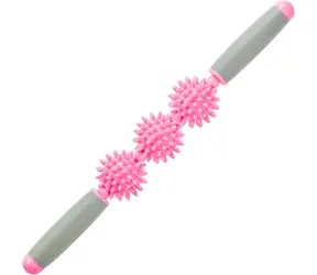 Merco Roller Stick Triple pink / Massagestab / 40 cm / Kunststoff