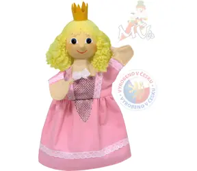 MORAVSKÁ ÚSTŘEDNA Prinzessin Regina Puppe rosa/hellblau / 18,5 cm / ab 3 Jahren