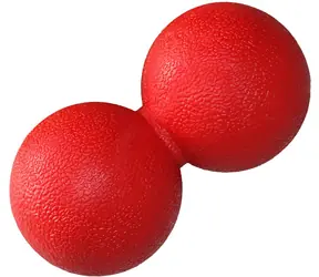 Merco Dual-Massageball 6x12 cm rot / Massageball / TPE / für Erwachsene