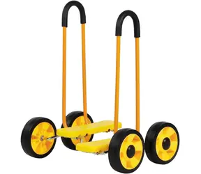 MERCO Laufrad mit Griffen, gelb / Belastbarkeit 50 kg / ab 3 Jahren / 43 x 34 x 58 cm
