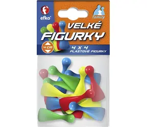 EFKO Familienfiguren / 16 Stück / 4 cm / Kunststoff / ab 3 Jahren