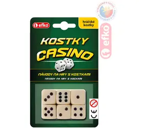 EFKO Casino-Würfel / Keramik / 6 Stück / 16 mm / ab 3 Jahren