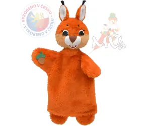 MORAVSKÁ ÚSTŘEDNA Puppe mit Pfoten Eichhörnchen / Textil / 32 cm / ab 3 Jahren