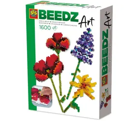 SES Creative Beedz Art Aufbügelperlen Wiesenblumen / 1600 Stück / 3D-Effekt / ab 12 Jahren