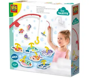 SES Creative Tiny Talents Angeln in der Badewanne / Wasseraufkleber / 8 Stück / ab 3 Jahren