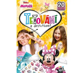 JIRI MODELS Disney Minnie Maus Aktivitäts-Tattoo / 20 Tattoos / 16 Aktivitätsseiten / 18 x 26 cm / ab 3 Jahren