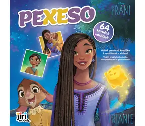 JIRI MODELS Pexeso im Disney Greetings Notizbuch / 64 Karten / Schachtel zum Ausschneiden / 4 Blätter zum Ausmalen