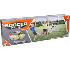 WIKY Faltbares Fußballtor / 100 x 46 x 68 cm / inklusive Ball und Pumpe / ab 6 Jahren