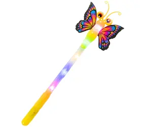 WIKY Zauberstab Schmetterling / Licht / 38 cm / batteriebetrieben / ab 3 Jahren